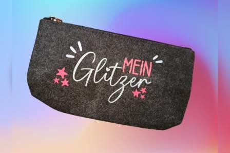 Kosmetiktasche Mein Glitzer